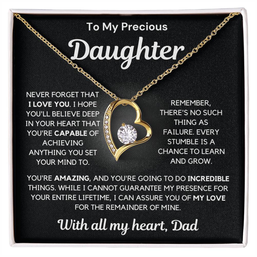 To My Precious Daughter From Dad - Never Forget That I Love You